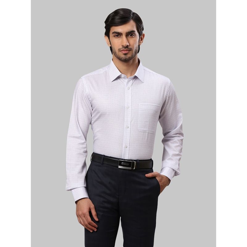 Raymond Checks White Formal Shirt (39)