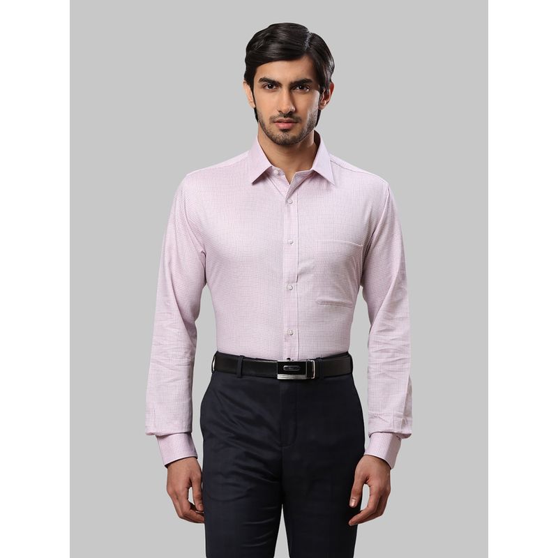 Raymond Checks Pink Formal Shirt (39)