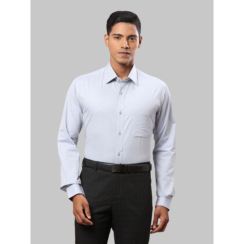 Raymond Solid-Plain Medium Grey Formal Shirt (39)