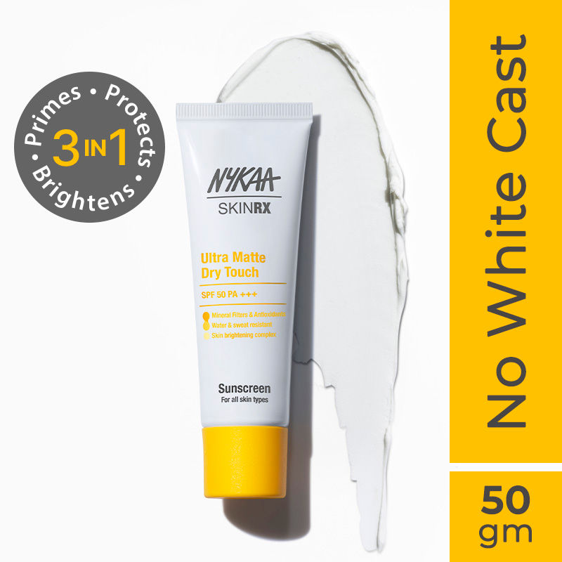 Buy Nykaa SKINRX Ultra Matte Dry Touch Sunscreen SPF 50 PA +++, Matte