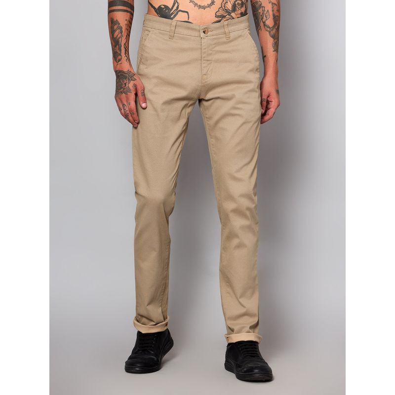 Cantabil Men Khaki Casual Trouser (30)