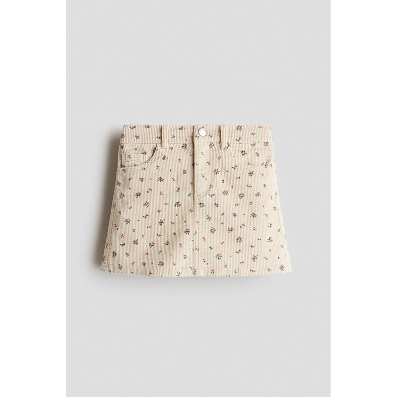H&M Girls Beige Corduroy Skirt (1.5-2 Years)