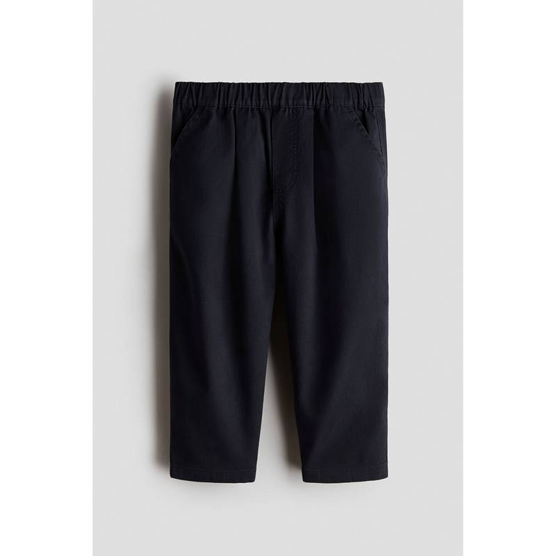 H&M Boys Navy Blue Cotton Twill Chinos (5-6 Years)