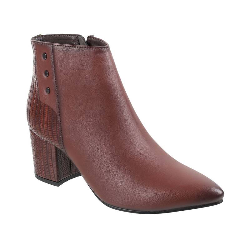 Mochi Women Synthetic Maroon Boots (EURO 36)