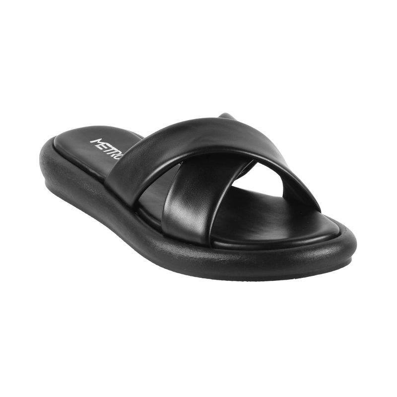ladies black nike sliders
