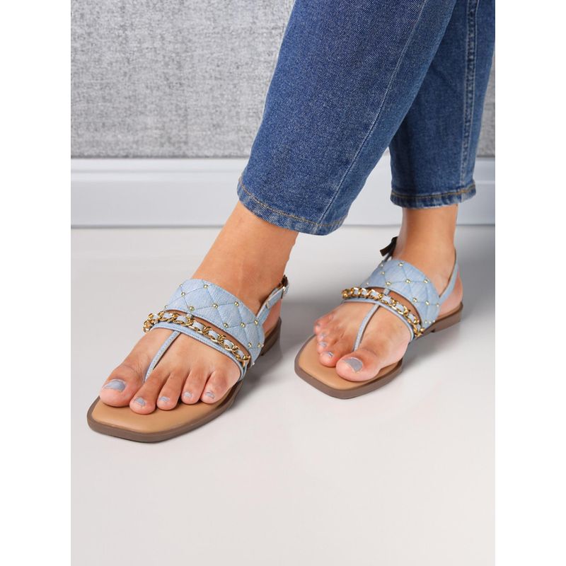 Monrow Ayara Blue Sandals (EURO 36)