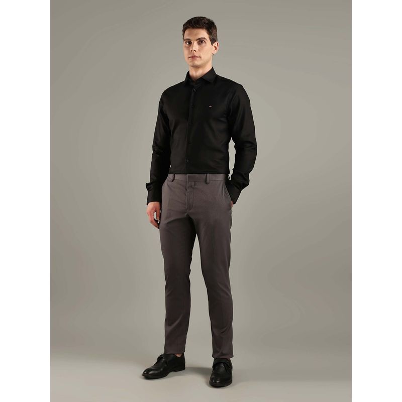 Tommy Hilfiger Regular Fit Solid Mid Rise Trouser (48)