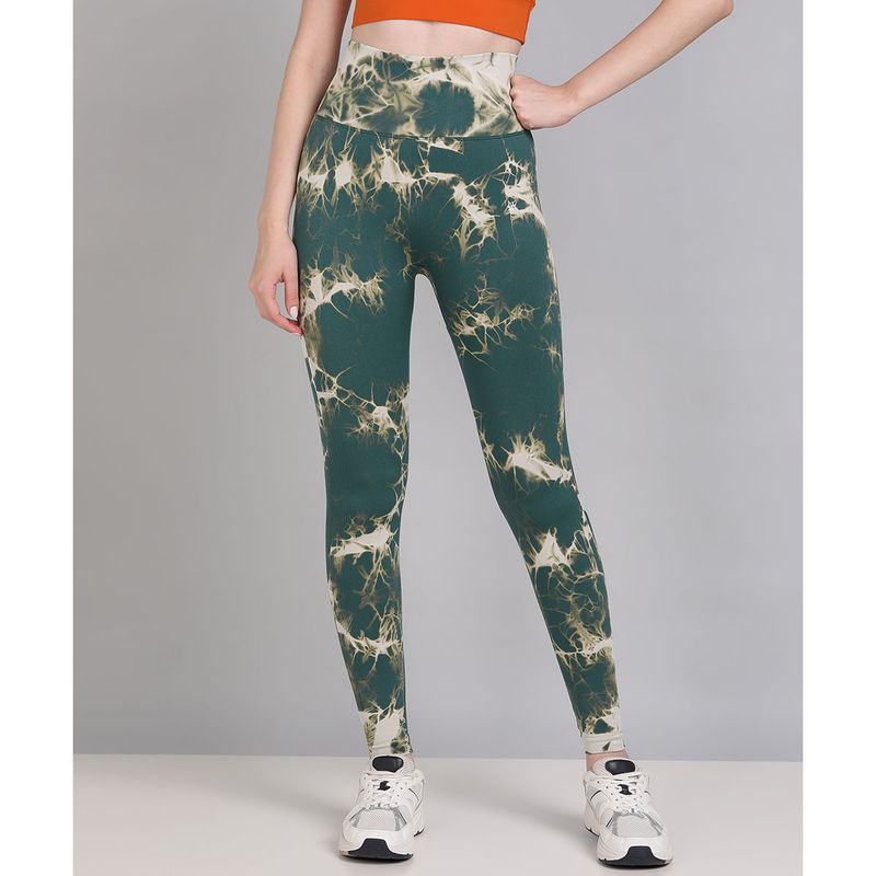 Kobo Green Ankle Length Sports Leggings (L)