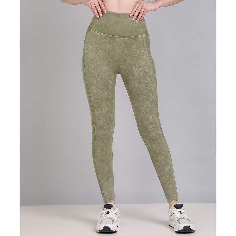 Kobo Green Ankle Length Sports Leggings (S)