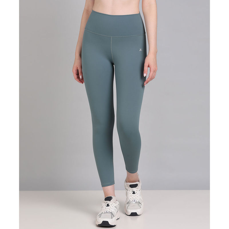Kobo Green Ankle Length Sports Leggings (S)