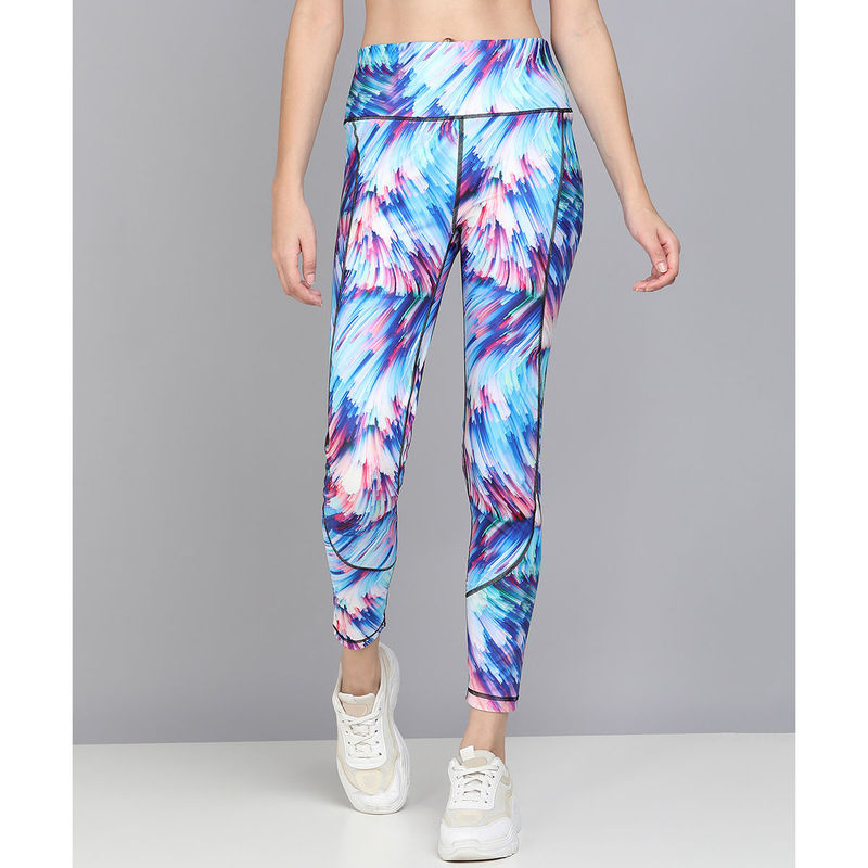 Kobo Multi-Color Ankle Length Sports Leggings (S)