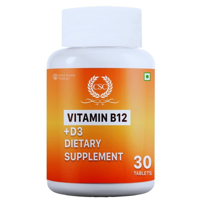 CSC Vitamin B12 Supplement For Men & Women With Vitamin D3 Buy CSC