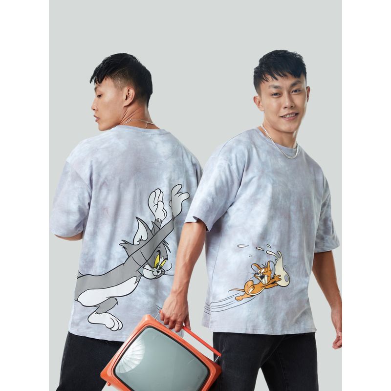 The Souled Store Tom & Jerry The Chase Oversized T-Shirts For Men (M)