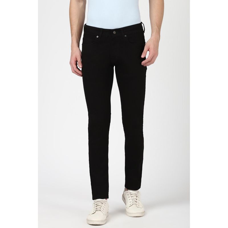 Peter England Men Dark Black Slim Fit Jeans (32)