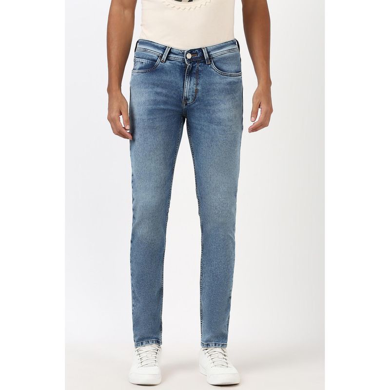Peter England Men Light Blue Slim Fit Jeans (30)