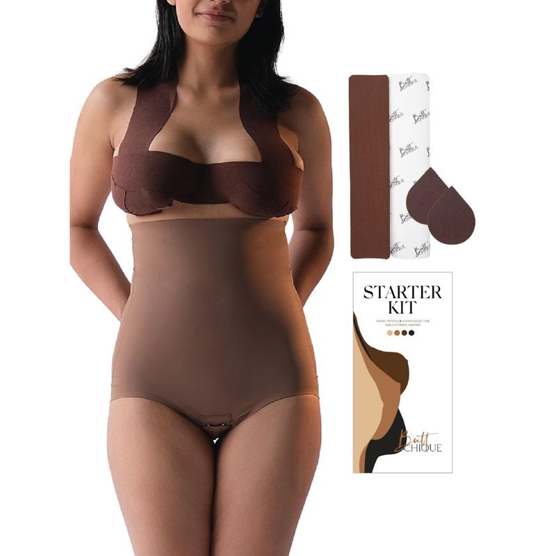 ButtChique Super Edge Shapewear with Starter Kit Body Tape and Pasties (S)