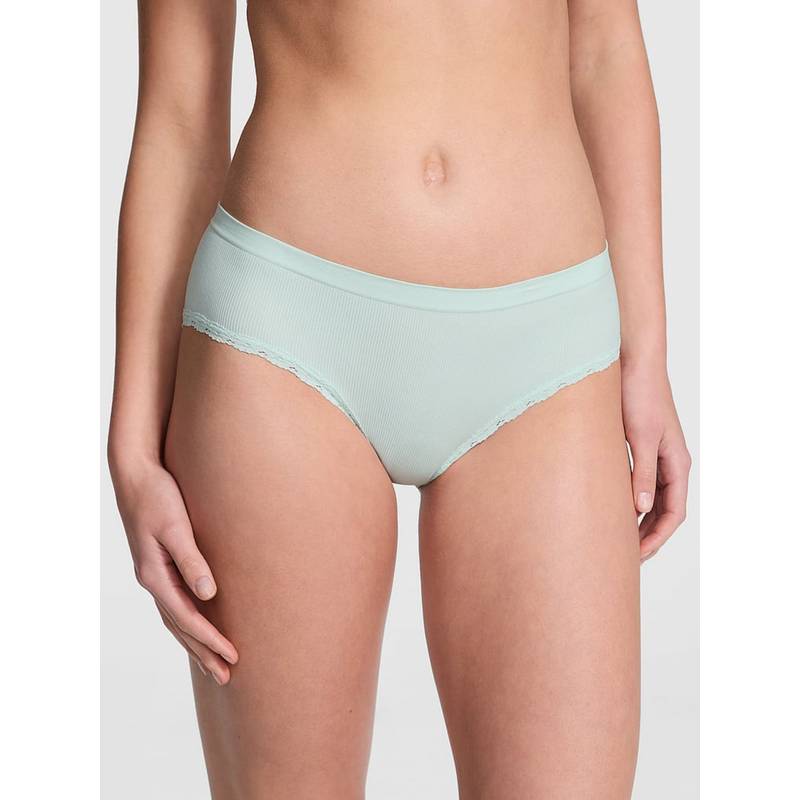 Victoria's Secret PINK Seamless Hip Hugger Panty Green (2XL)