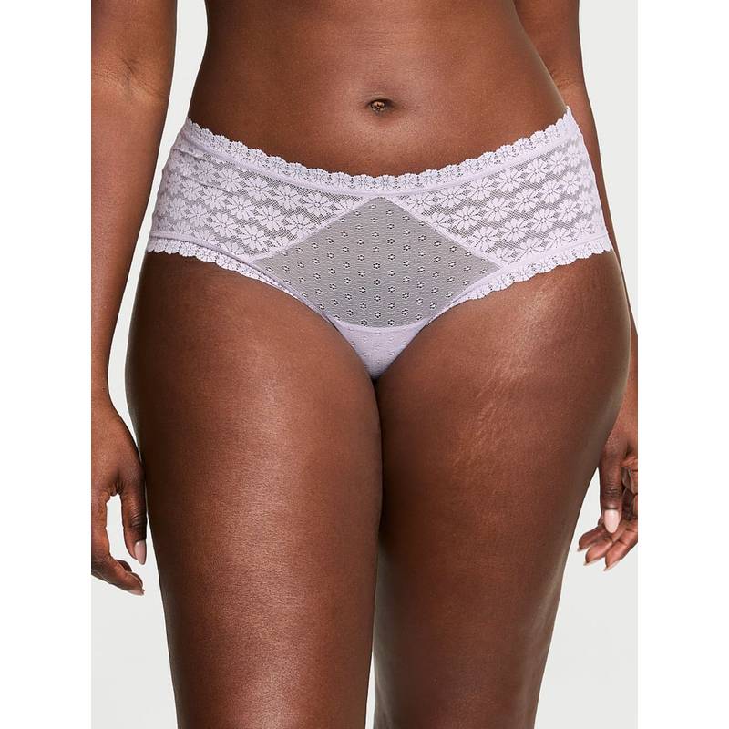 Victoria's Secret The Lacie Daisy Lace Cheeky Panty Lavender (XS)