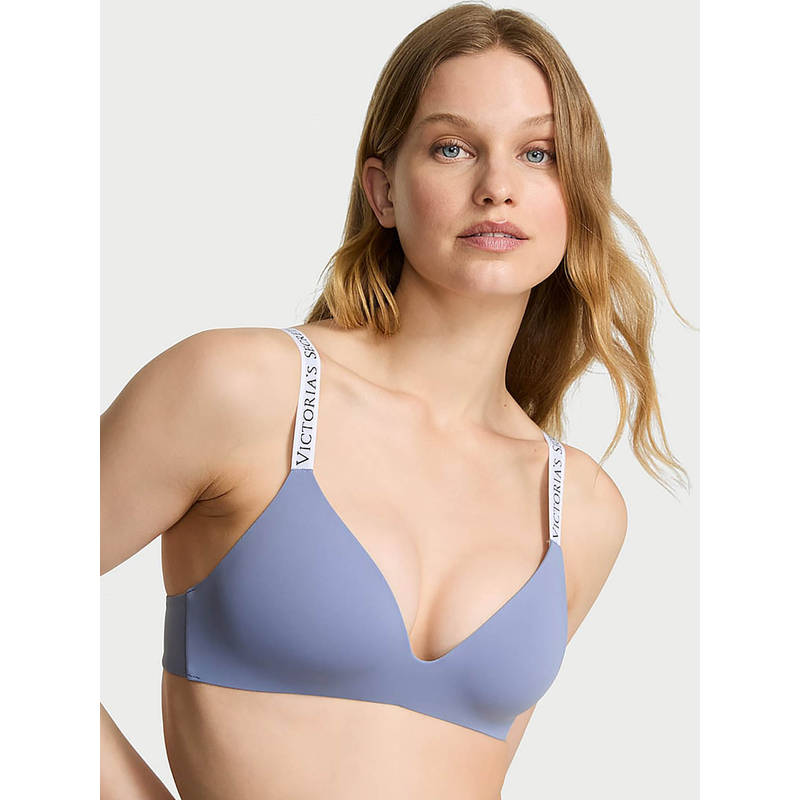 Victoria's Secret Women Blue The T-Shirt Lightly Lined T-Shirt Bra (38D)