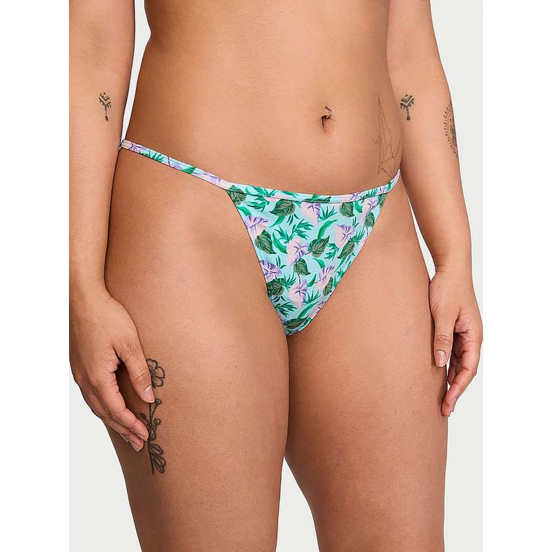 Victoria's Secret Multi-Colour Victoria's Secret Stretch Cotton V-String Panty (XS)