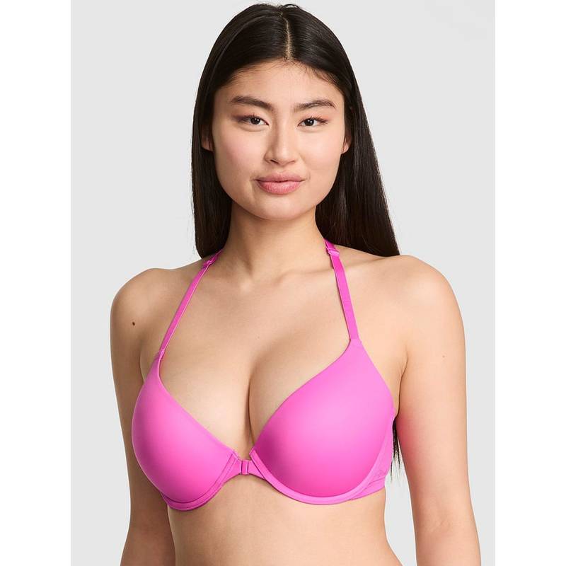 Victoria's Secret Wear Everywhere Front-Close Push-Up Bra Pink (38D)
