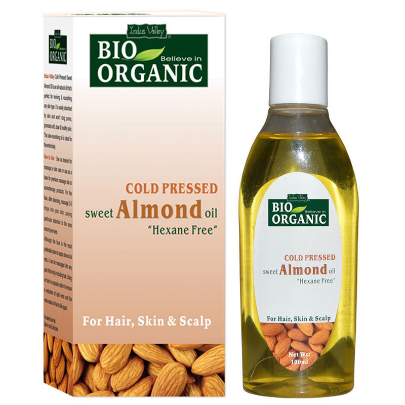 Indus Valley Bio Cold Pressed Sweet Almond Oil: Buy Indus ...