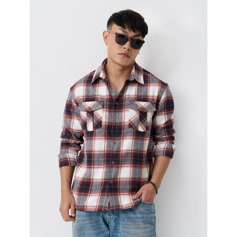 The Souled Store Plaid Shirt: Copper Creek Men Utility Shirts (M)