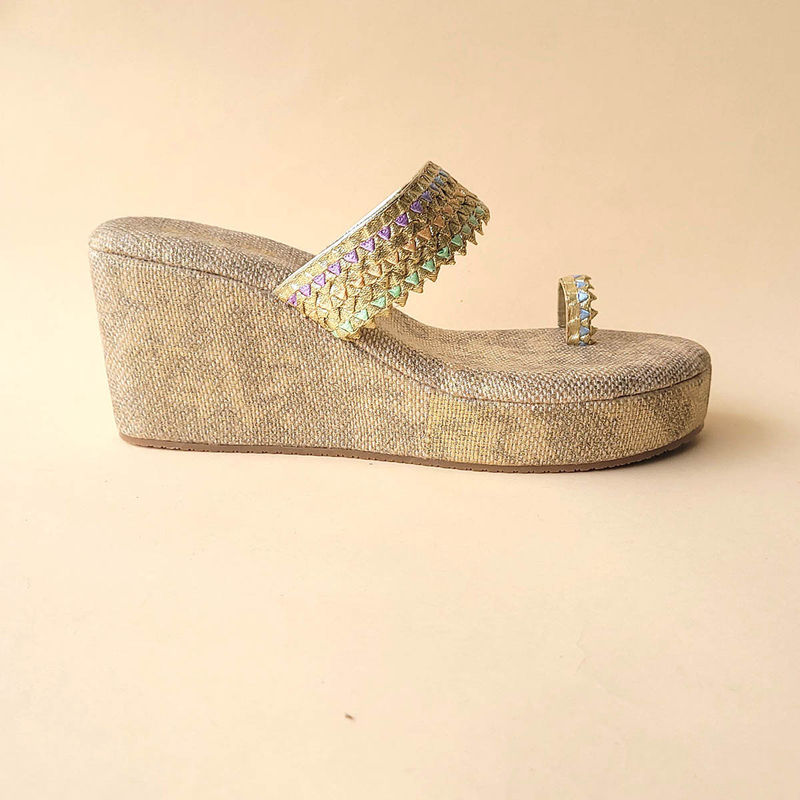 Colorful wedge sandals deals