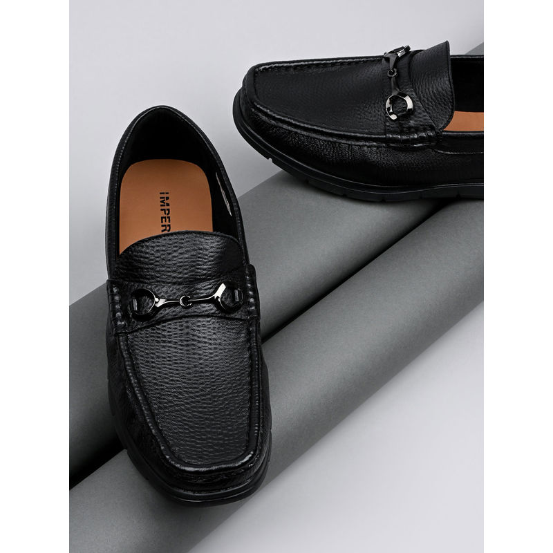 Imperio Black Men Classic Must-Have Loafers (UK 8)