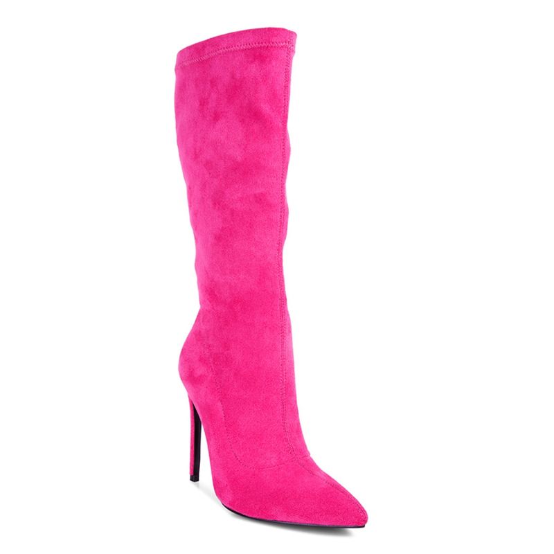 London Rag Solid Pink Casual Boots (EURO 37)