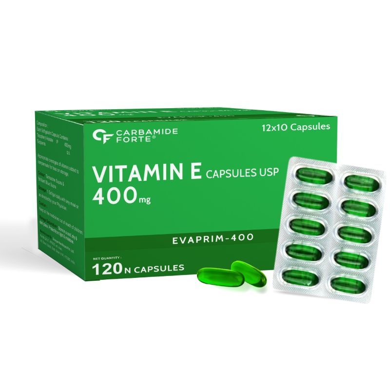 Carbamide Forte Vitamin E 400mg Capsules, 100 Natural Vitamin E