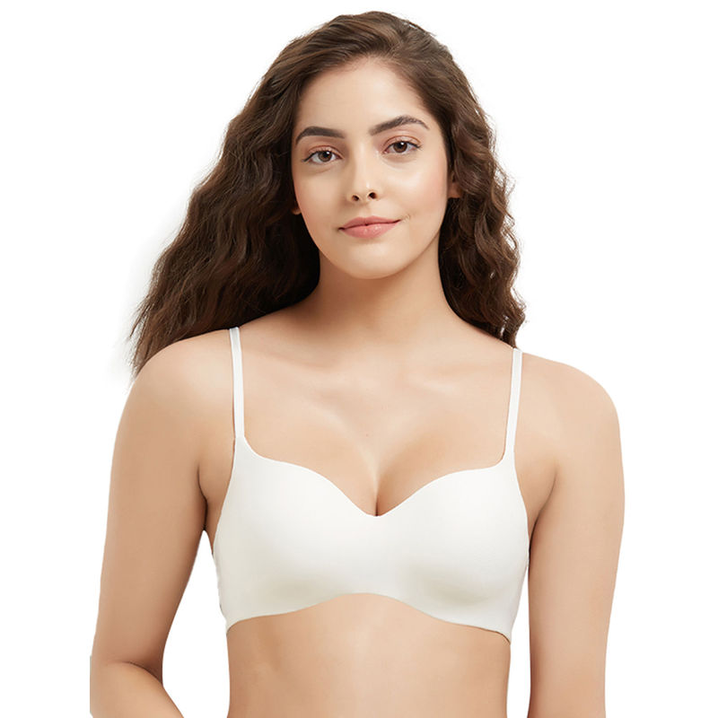 Wacoal Basic Mold Padded Non-Wired 3/4Th Cup Everyday T-Shirt Bra - Cream (32D)