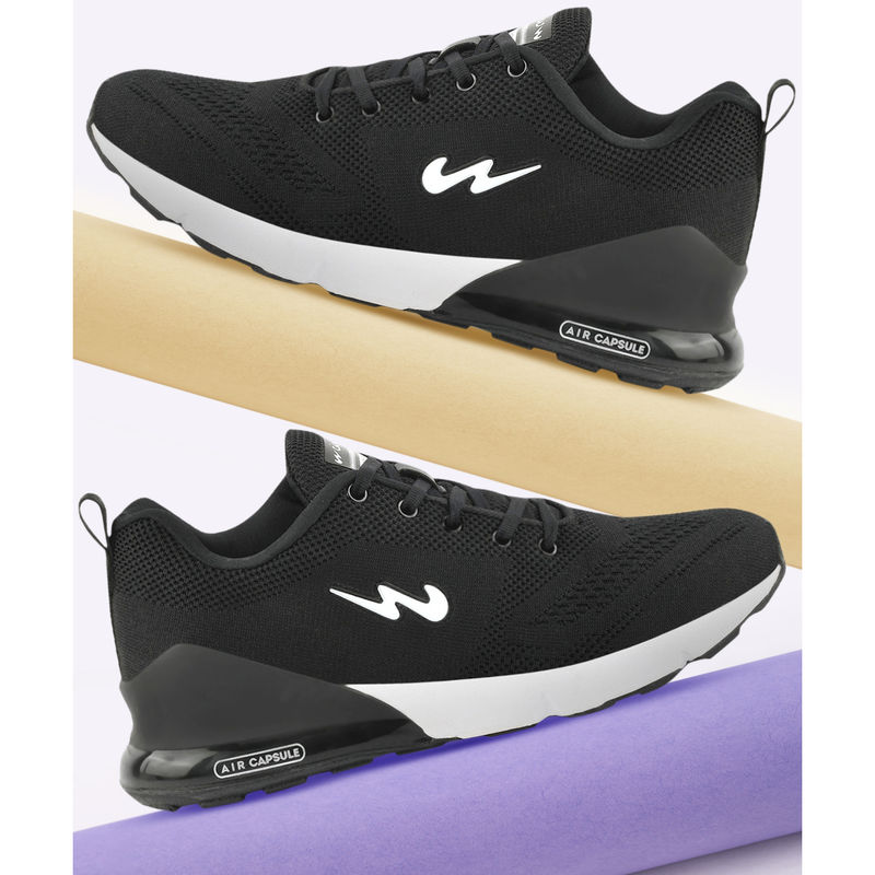 Campus North Plus Black Mens Running Shoes