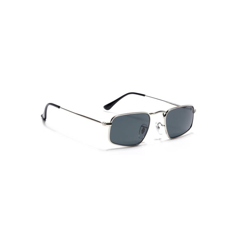 Buy Voyage Men Rectangle Silver Frame Grey Lens Sunglasses (49) Online