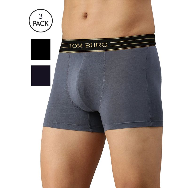 Tom Burg Men Premium Luxury Trunk (Pack of 3) (S)