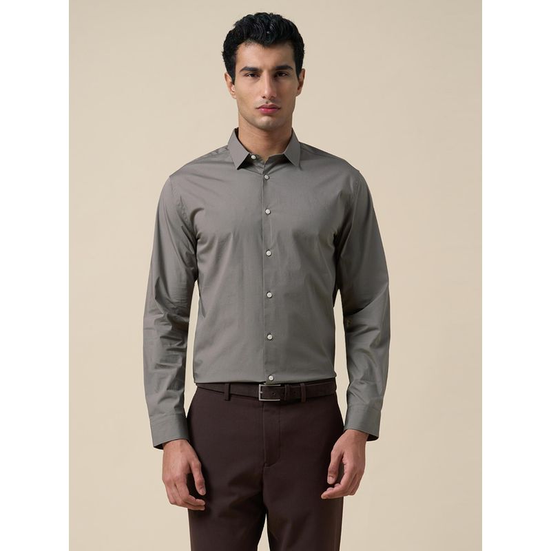 Selected Cotton Regular Fit Shirt - Grey (L)