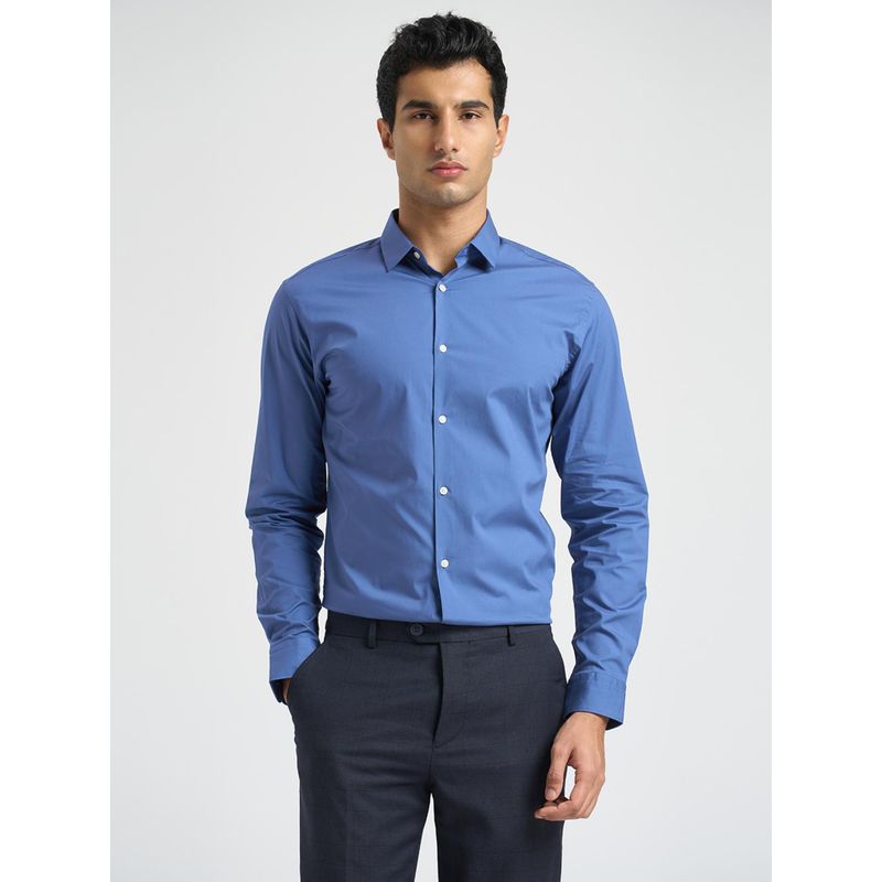 Selected Cotton Slim Fit Shirt - Blue (S)