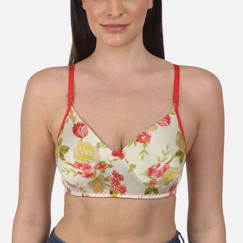 Mod & Shy Printed Lightly Padded Bra - Multi-Color (36B)