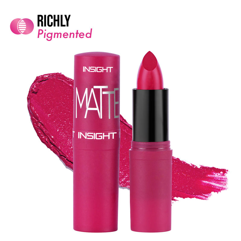 Insight Cosmetics Matte Lipstick, 1 Stroke Application, Long Lasting - A27 Suite Up Pink