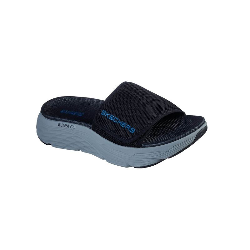 SKECHERS MAX CUSHIONING Sandal Black Slipper