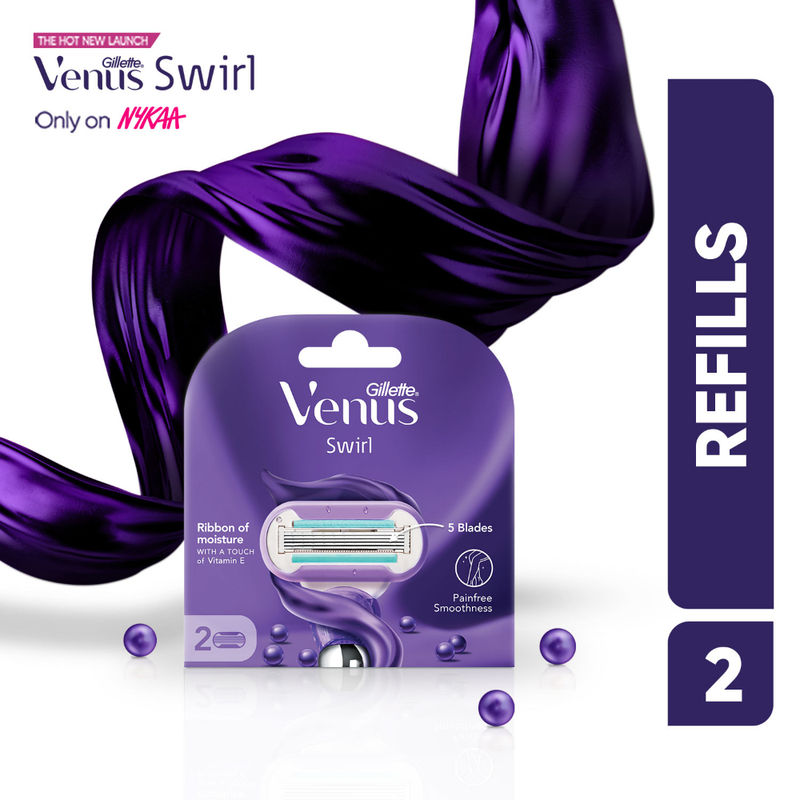 Buy Gillette Venus Swirl Hair Removal Razor Blades Pack Of 2 Online