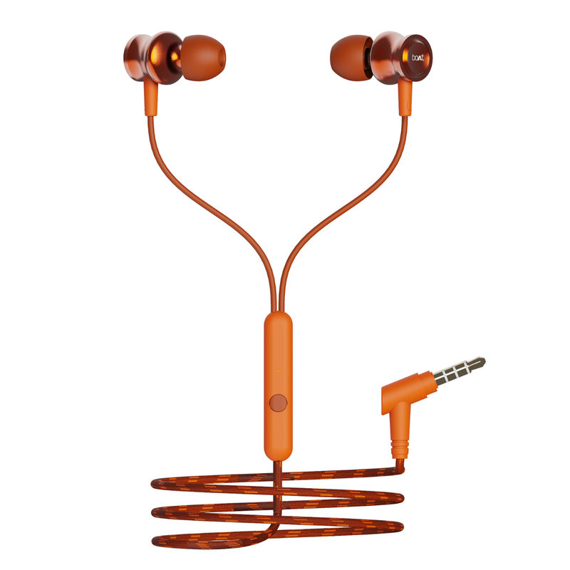 Buy Boat Bassheads 152 N In Ear Wired Earphones With Mic (courageous
