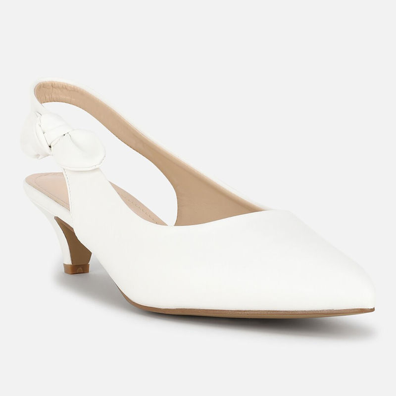 Allen Solly Women White Casual Heels (UK 5)