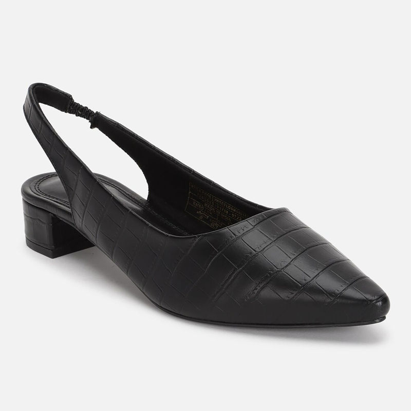 Van Heusen Women Black Heels (UK 4)