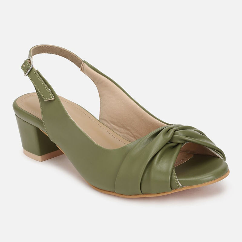 Van Heusen Women Green Heels (UK 6)