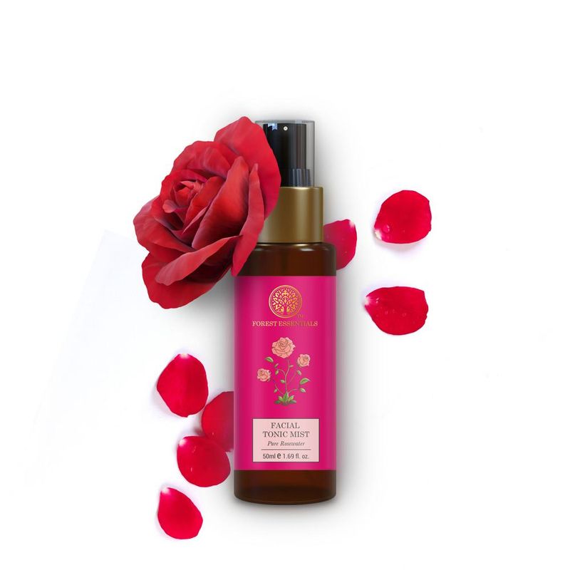 Forest Essentials Facial Tonic Mist with Pure Rosewater - Toner - Hydrates & Minimises Pores