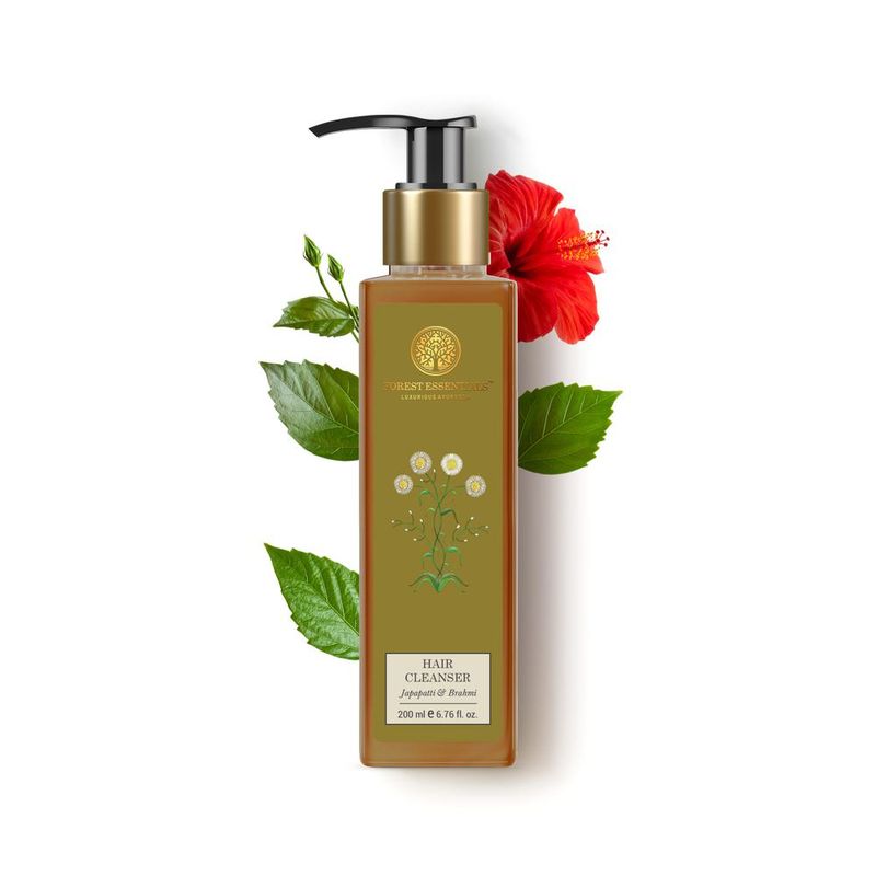 Forest Essentials Hair Cleanser Japapatti & Brahmi - Ayurvedic Anti Frizz Shampoo Sulphate Free