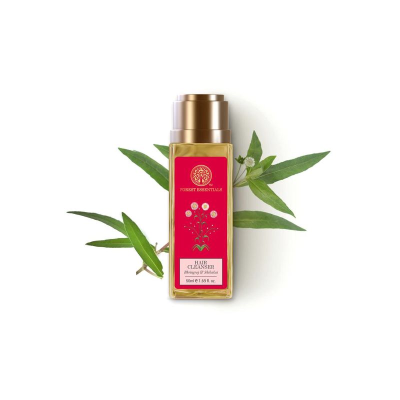 Forest Essentials Hair Cleanser Bhringraj & Shikakai - Ayurvedic Anti Dandruff Shampoo Sulphate Free