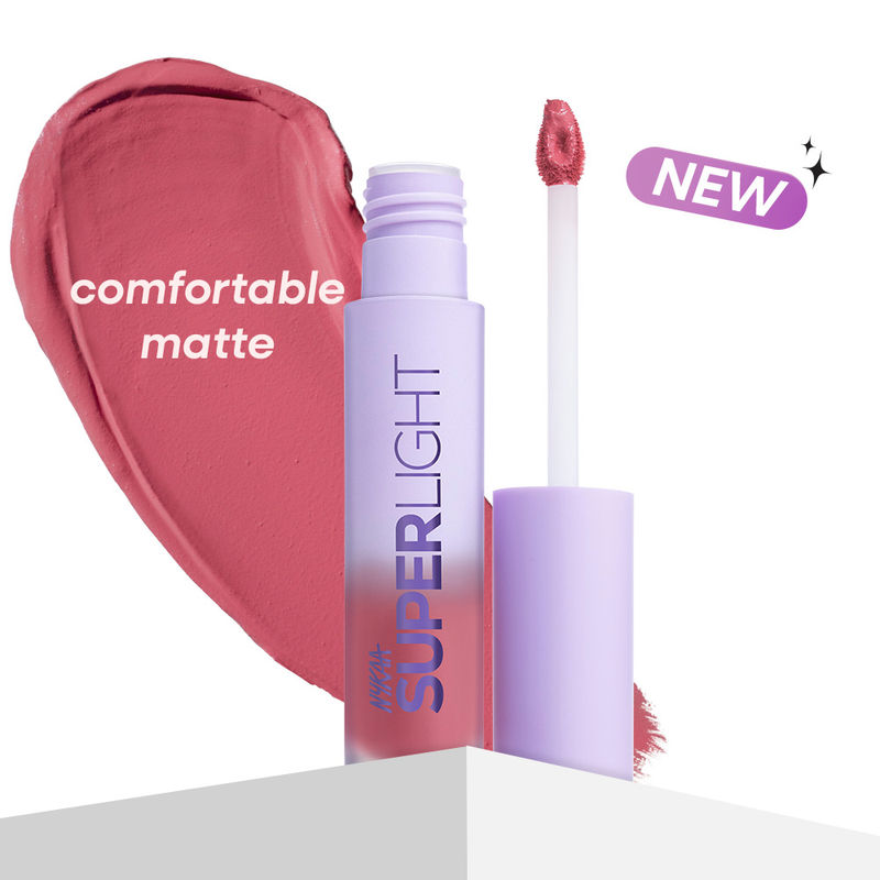 Nykaa Superlight Lip Cloud Airy Mousse Matte Liquid Lipstick for Lip & Cheek - Blushin Belini