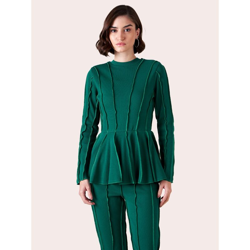 Muvazo Trendy - Threads Peplum Top (L)